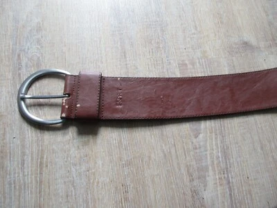 Esprit Gürtel Braun Gr. S breit 3 cm lang ca. 92 cm - Beschichtung löst sich - Bild 1 von 4