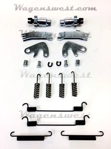 PORSCHE 944 968 924S REAR EMERGENCY PARKING HAND BRAKE HARDWARE SPRINGS, NEW ! - Picture 1 of 3