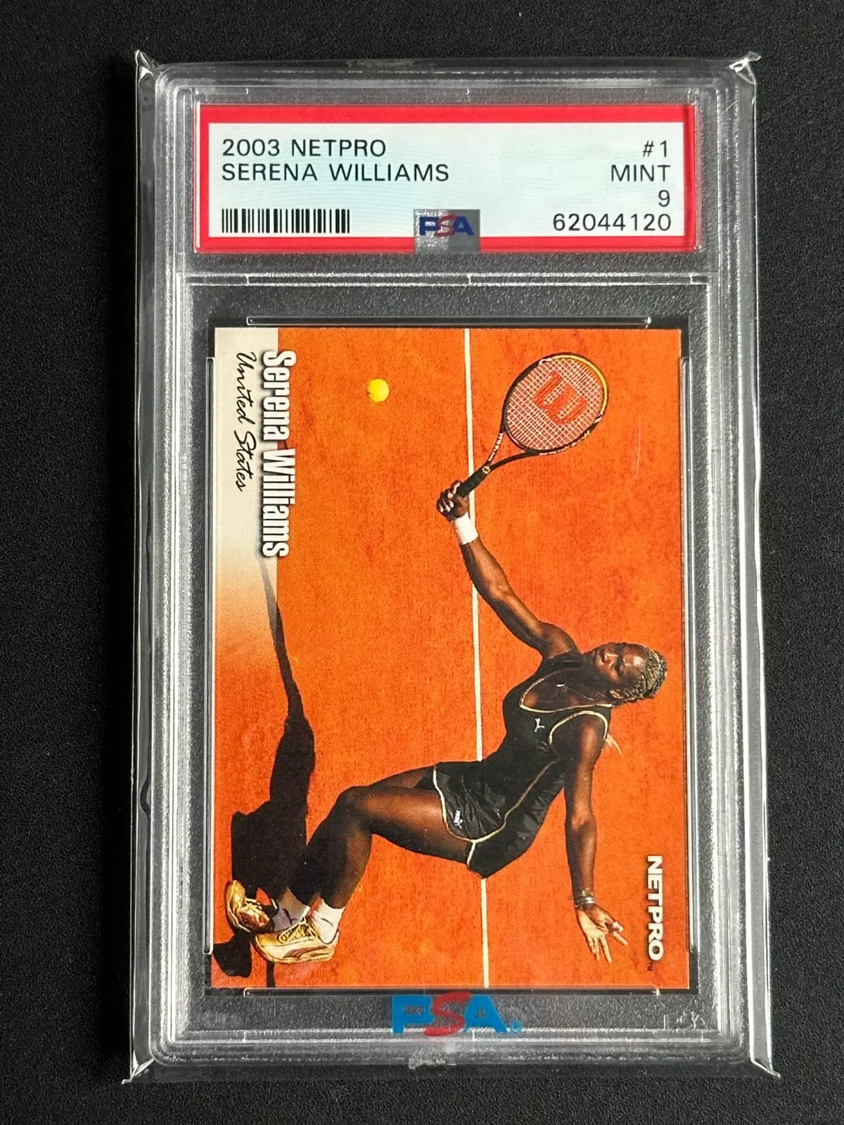 2003 NetPro #1 Serena Williams RC Rookie Card PSA 9 Mint