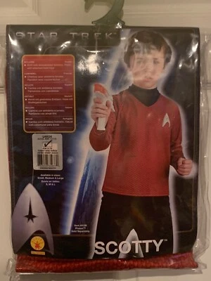 Новый без ценников рубины Star Trek Scotty красный униформа костюм ребенка размер большой 12-14 - Изображение 1 из 4
