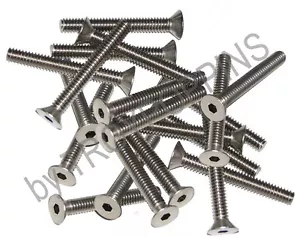 20-SS 1/4"-20 X 2" SFH SOCKET FLAT HEAD ALLEN MACHINE SCREWS STAINLESS STEEL - Picture 1 of 1