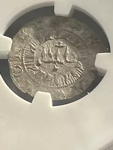 SVEZIA. Carlo IX, 1599. Argento 1/2 minerale, יְהוָה Yahweh, ebraico, NGC XF dettagli - Foto 1 di 4
