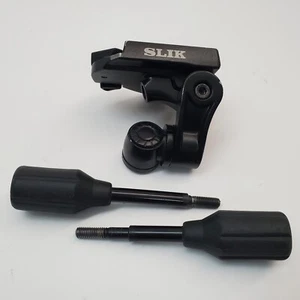 SLIK Tripod Pan/Tilt Head w/ Bubble Level & Handle – Quick Release Clamp - Picture 1 of 9