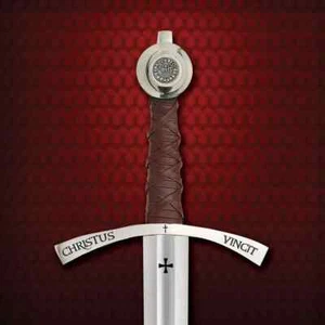 Top Quality Handmade Faithkeeper Knights Templar Sword Replica With Scabbard - Picture 1 of 6