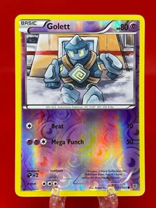 Juego de cartas coleccionables Pokémon Golett blanco y negro 45/101 explosión de plasma holograma inverso 2013 LP - Imagen 1 de 2