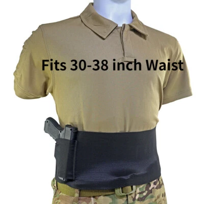 Tactical Belly Band Concealed Carry Holster Universal Elastic Pistol Gun Holster - Image 1 of 4