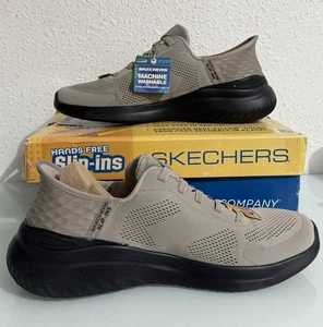 Zapatos sin cordones Skechers Bounder 2.0 emergentes para hombre medianos TAUPE/NEGRO talla 12 - Imagen 1 de 11