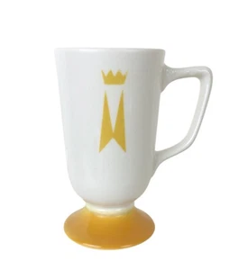 Mid Century Homer Laughlin Marriot Gold Crown Pedestal Coffee Mug - Picture 1 of 5