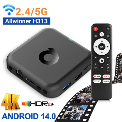 Smart TV BOX 2025 Neu Android14.0 Netzwerk Media Player BT5.0 64/128GB Dual WIFI - Bild 1 von 4