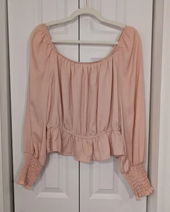 Leela & Lavender Damen Bluse Größe L Rosa Langarm - Bild 1 von 5