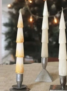 Christmas Tree Taper Candle 12”Vance Kitira New With Tags - Picture 1 of 2