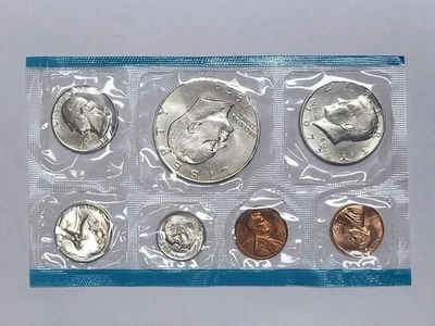 1973 Philadelphia Set of Mint Coins Ike Dollar Included Not touched in 50 years - Image 1 of 4