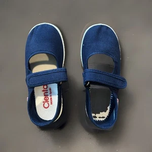 Cienta Girl Navy Blue Shoes Size 8 Party Wedding, School Uniform Great Condition - Picture 1 of 9