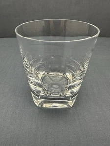 ROGASKA Clear Crystal MANHATTAN Restoration Hardware 4 1/4" DOUBLE OLD FASHIONED - Picture 1 of 13