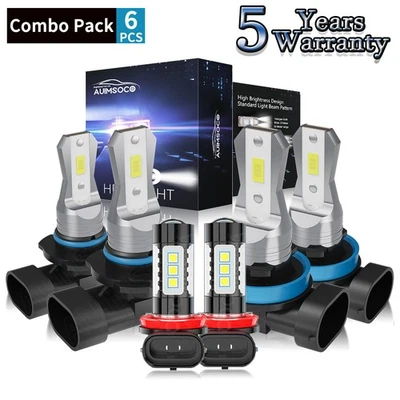 For Nissan Juke 2015-2017 Sport Utility 4-Door 1.6L LED Headlight Kit Bulbs 60W - Image 1 of 4