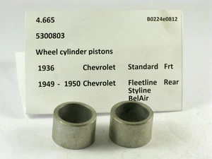 1936 Chevrolet Standard 1949-1950 Passenger NOS whl cyl pistons 5300803 - Picture 1 of 2
