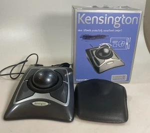 Ratón trackball con cable USB de seguimiento óptico Kensington Expert K64325 negro plateado - Imagen 1 de 5