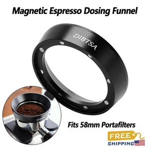 Anillo dosificador magnético de aluminio para portafiltro de café espresso 58 mm - Imagen 1 de 13