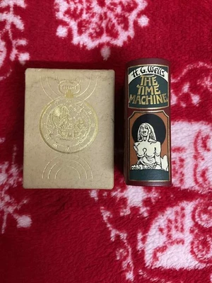 Lovely Miniature Leather Bound THE TIME MACHINE HG WELLS Limited Ed No 137/250 - Image 1 of 4