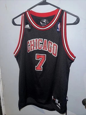 Chicago Bulls Jersey Youth Large (14-16) Black Adidas Ben Gordon Basketball - Image 1 of 4