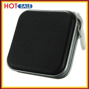 40 Stück Kapazität Disc CD DVD Wallet Storage Organizer Case Halter (schwarz) - Afbeelding 1 van 9