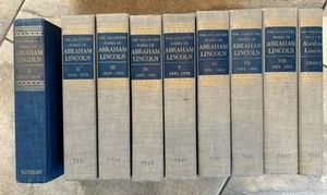 Collected Works Of Abraham Lincoln Set Of 8 Plus Index 1953-55 Vintage Books (g - Picture 1 of 15