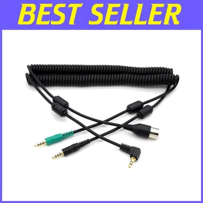 Spiralkabelsatz Minidin13 & TRRS für ICOM IC-T7100/T7200 - geschirmte Ausführung - Bild 1 von 4