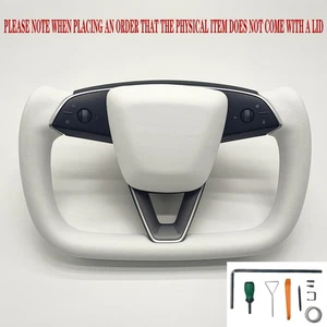 Yoke Steering Wheel For Tesla Refreshed Model Y 2025 w/Heated - Picture 1 of 7