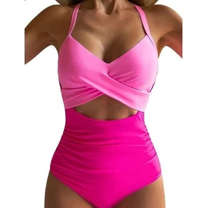 2025 One-piece Swimsuit Hollowed Out Swimsuit Backless Tight Strap Bikini - Picture 1 of 50