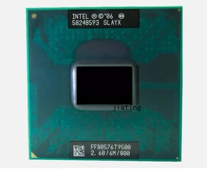 Procesador CPU para computadora portátil Intel Core 2 Duo T9500 2,6 GHz doble núcleo SLAYX 6 M 800 MHz - Imagen 1 de 3