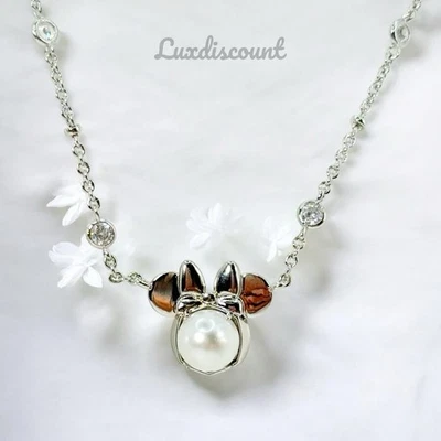 Collar Colgante Corto Kendra Scott Disney Plata Minnie Mouse Foto 1 de 4