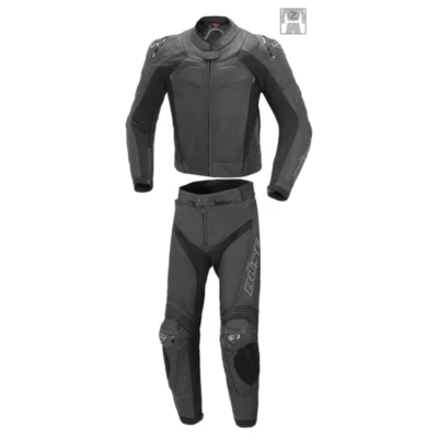 BÜSE Assen Lederkombi, zweiteiliger Kombi in Schwarz, Größe XXL / 56 - Bild 1 von 2