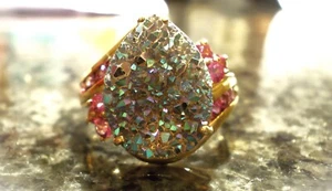 Damen ring mit "Amethyst", Gelb Gold / 9K / 375 Gr. ca. 63  wie NEU!!! - Bild 1 von 8