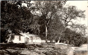 SOUTH HAVEN MINNESOTA CAMP AHITI DINING HALL OLD REAL PHOTO POSTCARD - Picture 1 of 2