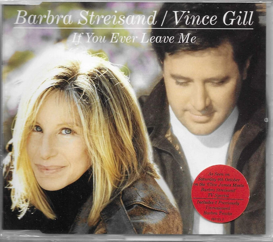 BARBRA STREISAND & VINCE GILL If you Ever 2UNRELEASE UK CD Single SEALED US Selr Foto 1 de 1