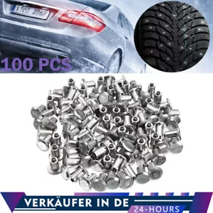 100Stück Reifen Anti-Rutsch Spike Für Auto Motorrad Winter Lugs Schraube 8x10mm - Bild 1 von 14