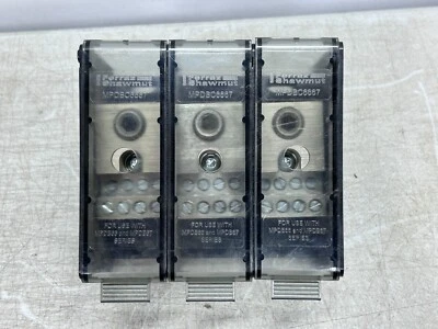 Блок распределения питания Mersen MPDB67633 3-ф 600 В 310 А 8 отверстий 2-14 AWG - Изображение 1 из 4