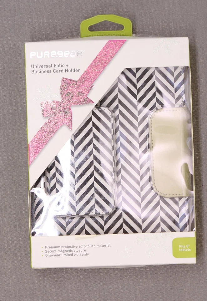 Nuevo Pure Gear Universal 8" pulgadas Tablet Folio + Portatarjetas de Visita OEM Foto 1 de 1