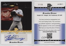 2013 Leaf Perfect Game Showcase Auto Gold /50 Brandon Vicens #A-BV1 Auto