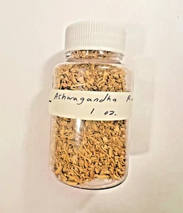 Ashwagandha Root 1 Oz USDA Organic Cut Sifted Withania Somnifera Ashwaghanda Tea - Picture 1 of 8