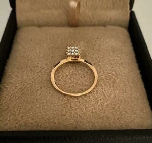 Ring Zirkon Schicker Damenring in 18k vergoldet Größe 6 - Bild 1 von 3