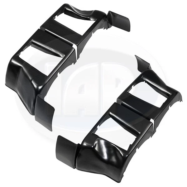 CYLINDER HEAD COOL TINS PAIR BLACK VOLKSWAGEN T1 BUG & SUPER BEETLE 1963-1979 — 第 1/1 张图片