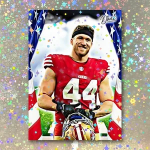 Kyle Juszczyk Holographic Champion Game Sketch Card Limited 1/5 Dr. Dunk Signed - Picture 1 of 2