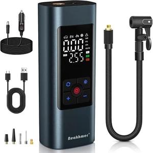 Tire Inflator Portable Air Compressor: Cordless Air Pump for Car Tires 150PSI - - Picture 1 of 5