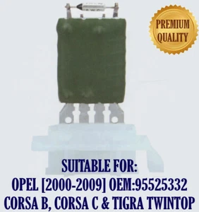 FINAL STAGE HEATER RESISTOR FOR OPEL TIGRA TWINPORT OEM REF 1845781 - Picture 1 of 5