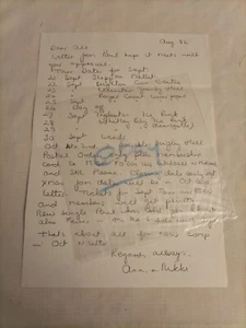 THE JAM Aug 1982 single page Fan Club Newsletter Nikki and Ann Weller - Picture 1 of 1