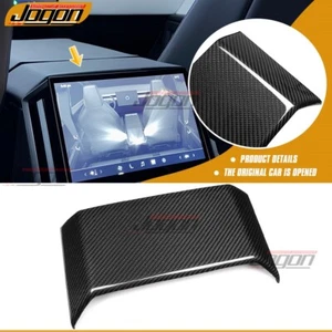 Carbon For Tesla Cybertruck 2024-2025 Rear Entertainment Screen Upper Trim Panel - Picture 1 of 11