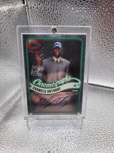 2003-04 Topps Chrome Carmelo Anthony Chromographs RC Certified Autograph Issue!!