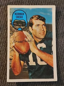 1970 Norman Snead Kellogg's Football #9 Philadelphia Eagles *NO CRACKS* "A" - Picture 1 of 2