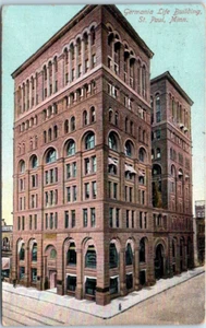 GERMAINA LIFE BUILDING St. Paul, Minnesota MN c1915 - Postal - Imagen 1 de 2